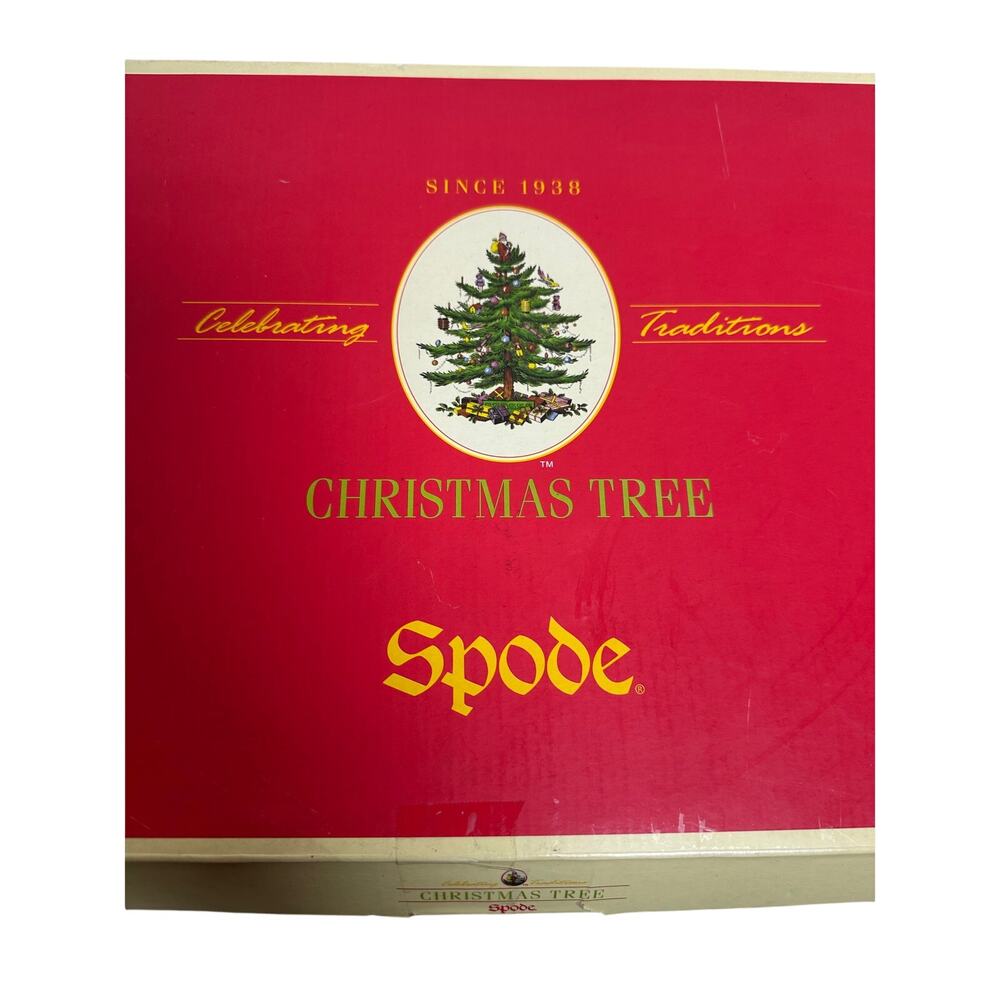 Spode Christmas Tree Garland 17.5" Rectangular Serving Platter in Box S3324-A8 - Picture 7 of 16